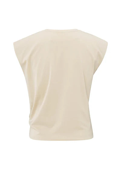 Yaya 01-709278-505 sleeveless top with knot
