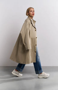 Yaya 02-011018-502 oversized coat cotton