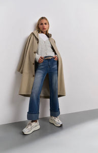 Yaya 02-011018-502 oversized coat cotton