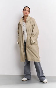 Yaya 02-011018-502 oversized coat cotton