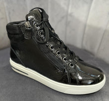 Load image into Gallery viewer, Caprice - Black patent high tops
