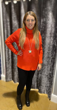 Load image into Gallery viewer, TERMINAL RIB ROLL NECK JUMPER ORANGE

